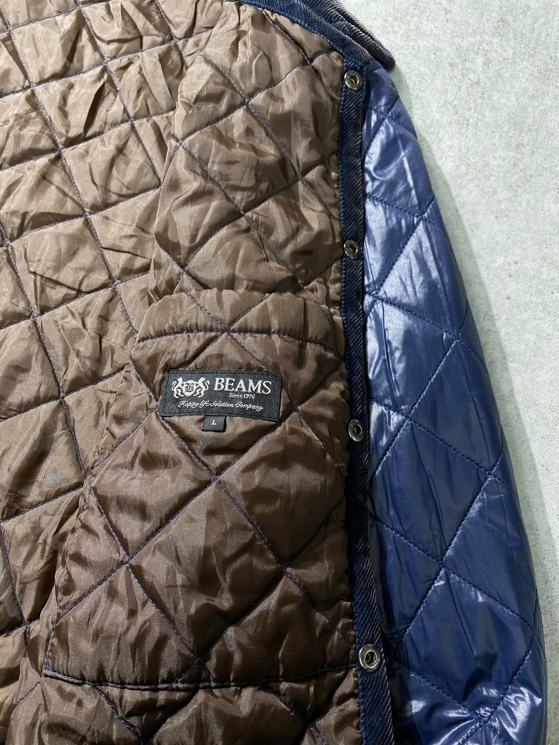 [L] Beams 빔즈 도쿄 퀼팅 자켓 상품이미지6