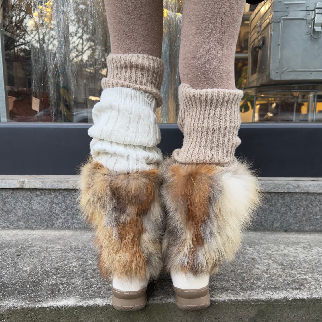 00s 베어파우 화이트 퍼 스노우 털부츠 상품이미지8