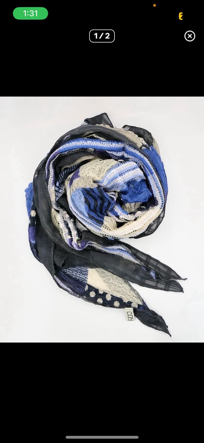 코이세이오 스카프 블루+노트 상품이미지1