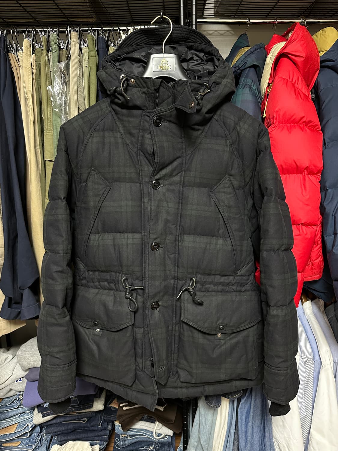 (새상품)이스트로그 유틸리티 쉴드 파카 블랙와치 M 상품이미지1