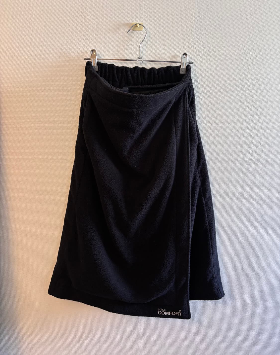 지초이 컴포트 22-006 블랭킷 후리스 랩스커트 상품이미지1