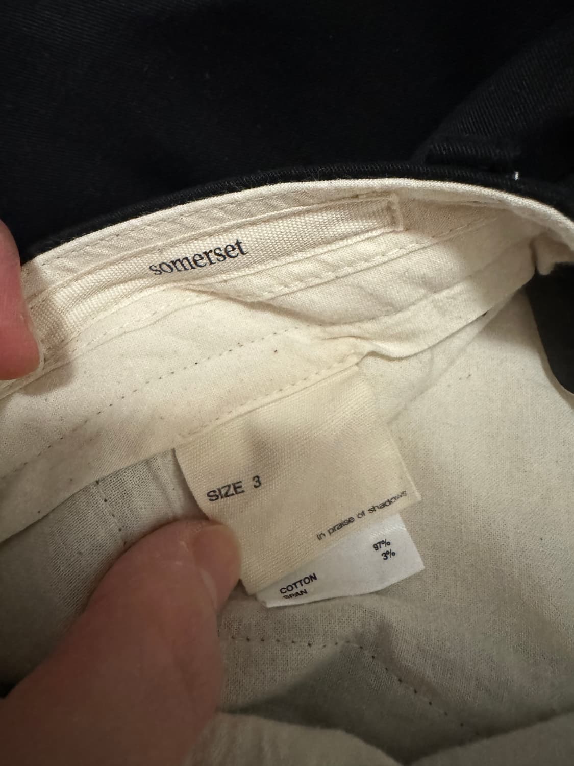 소머셋 테이퍼드 치노 블랙 3 상품이미지3