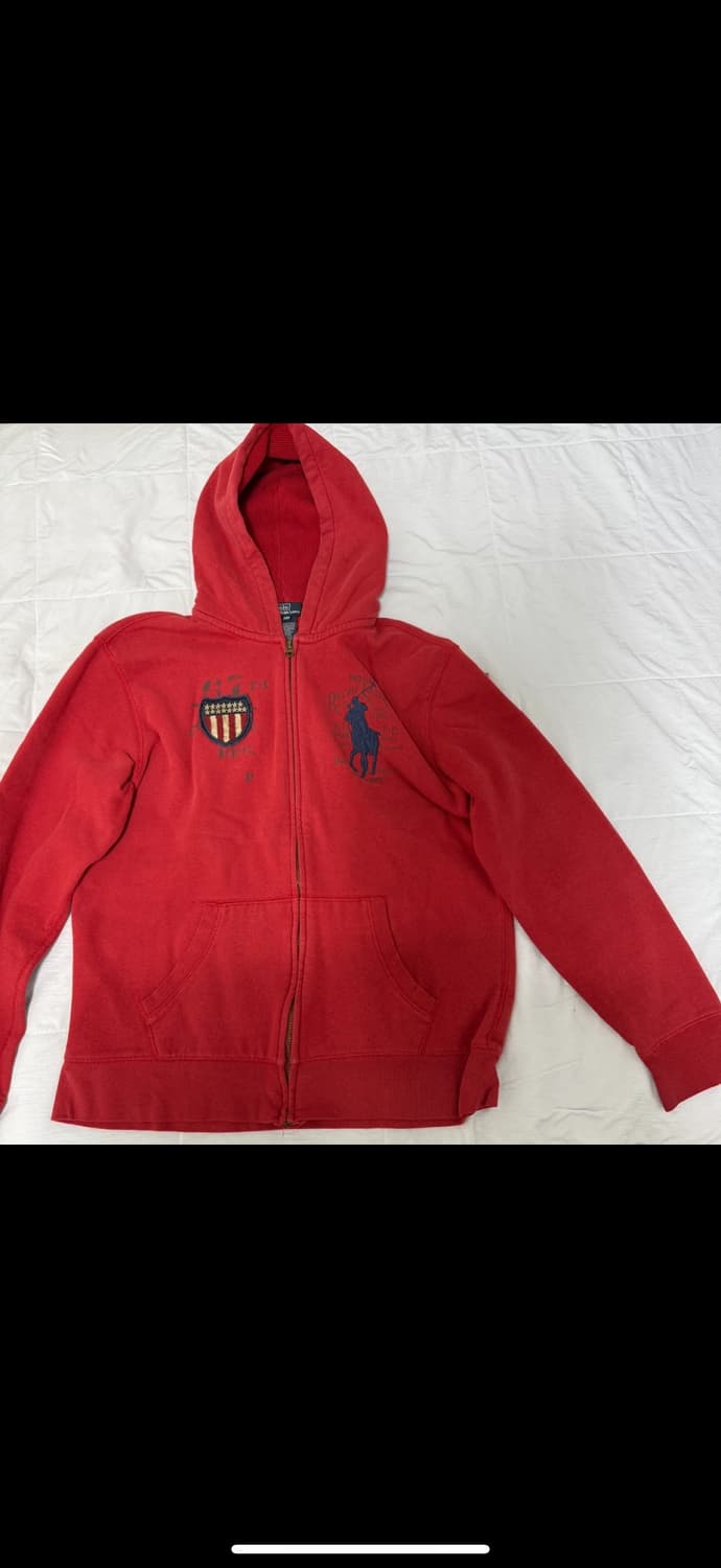 폴로 랄프로렌 빅포니 USA 성조기 후드집업 상품이미지2