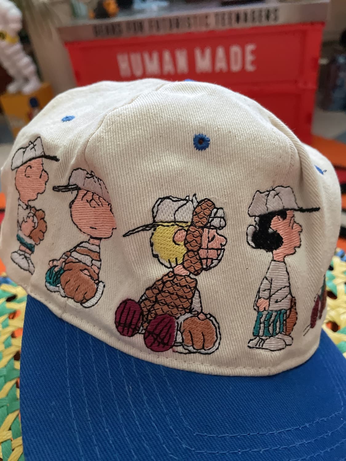 90s 빈티지 스누피 자수 디테일 모자 상품이미지3