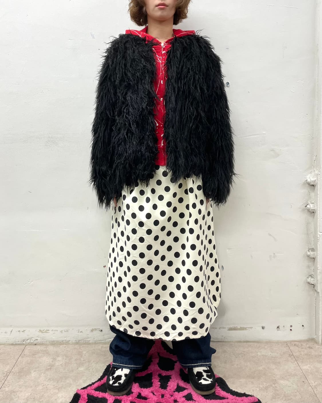 Raven black fur jacket  상품이미지6