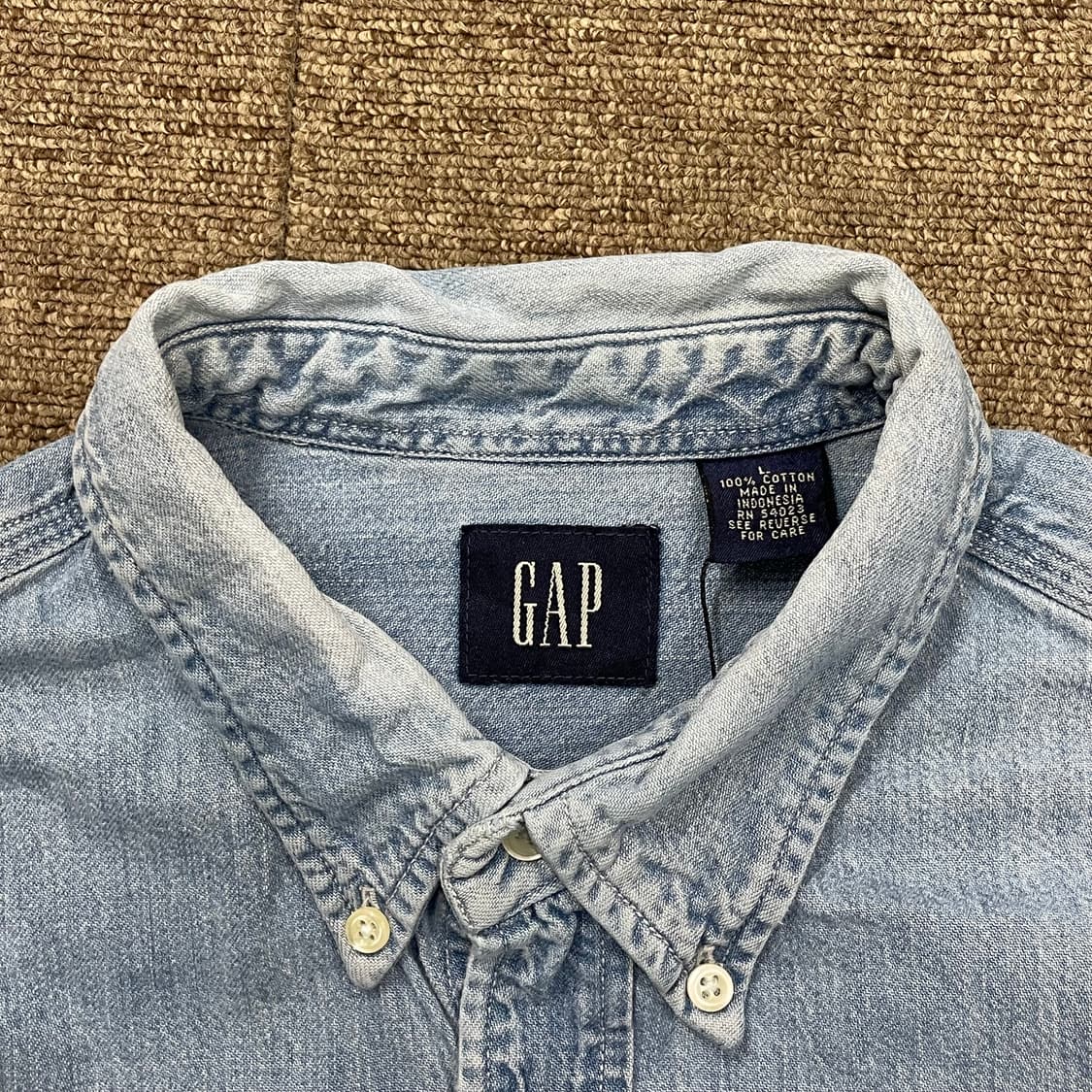 (L) 90s Gap 올드 갭 데님 셔츠 상품이미지7