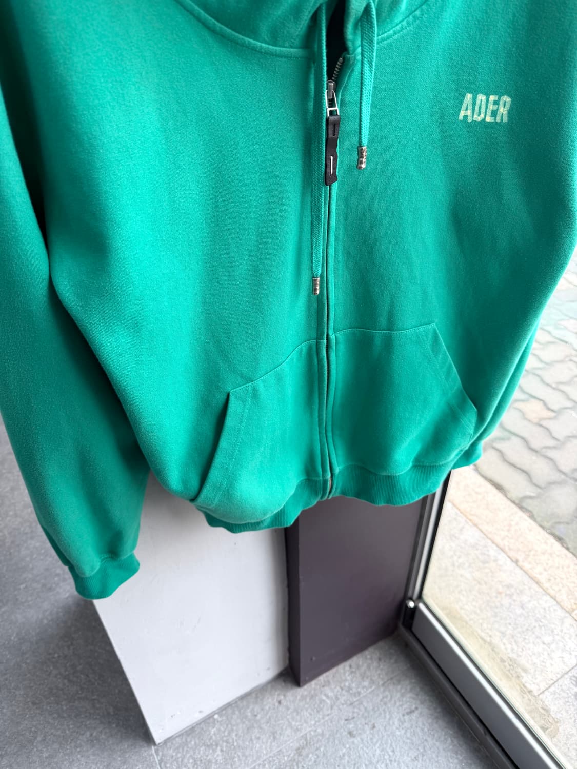 A2/ 아더에러 넥버튼 로고 후드집업 상품이미지4