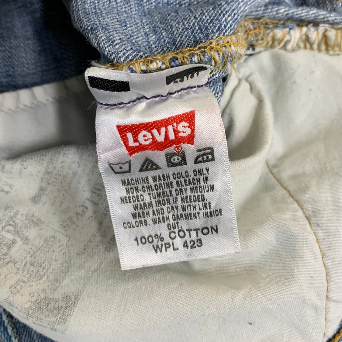 빈티지 리바이스 501 워싱 데님팬츠(30사이즈) 남자청바지 연중청 상품이미지8