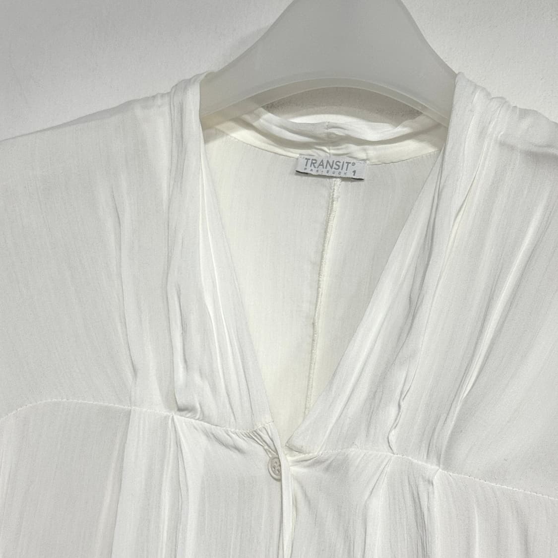 트랜짓 파 수치 드로스트링 셔링 블라우스 상품이미지2