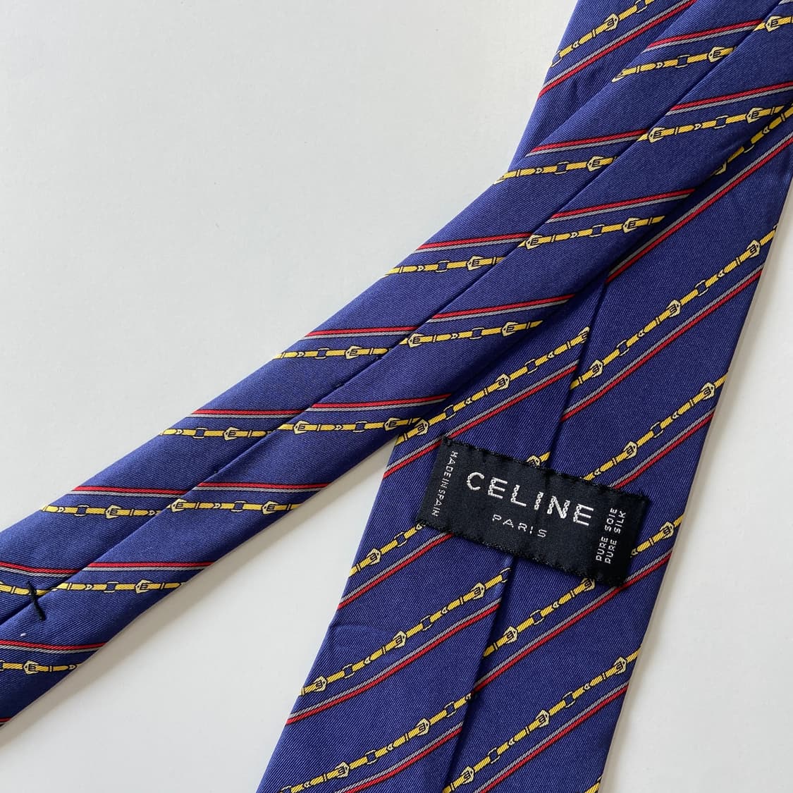 셀린느(celine) 명품 정품 심플로고 넥타이 상품이미지5