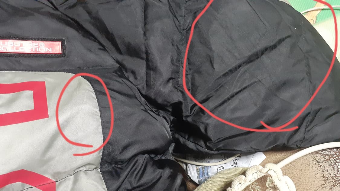 (M) 후부 레이싱 덕다운 패딩 자켓 상품이미지5