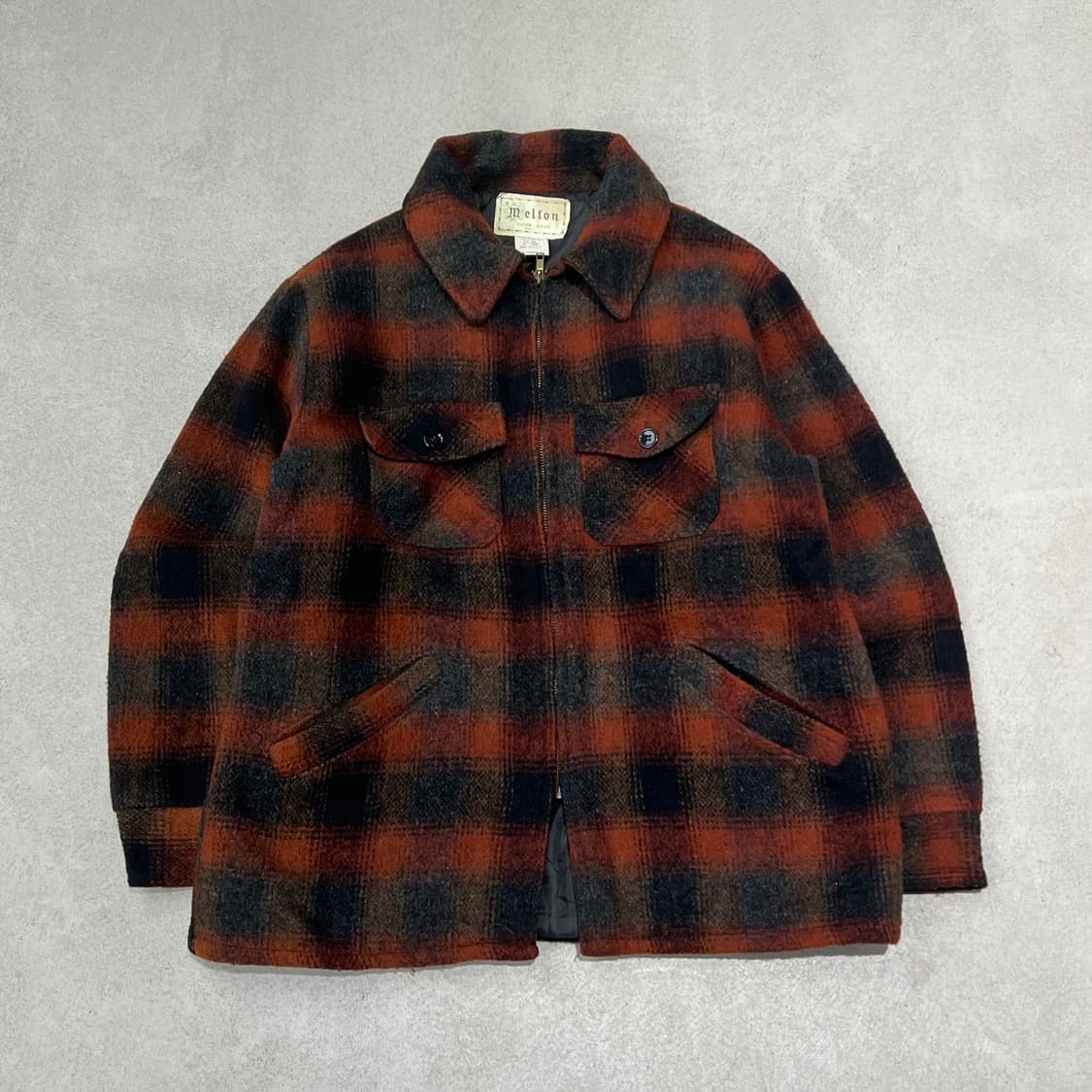 usa 멜톤 체크자켓 s10235 상품이미지1