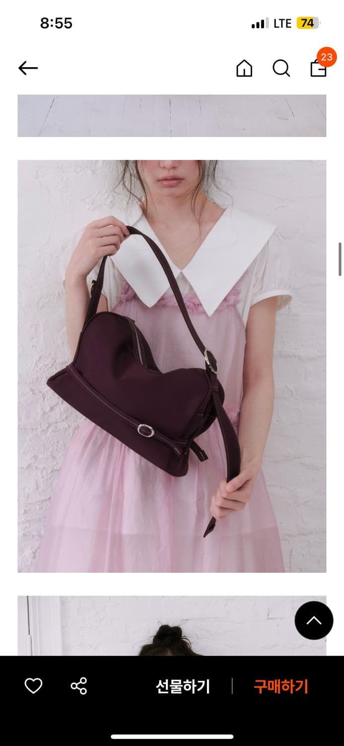 혜키 hyeki poty bag 퍼플 숄더백 상품이미지2