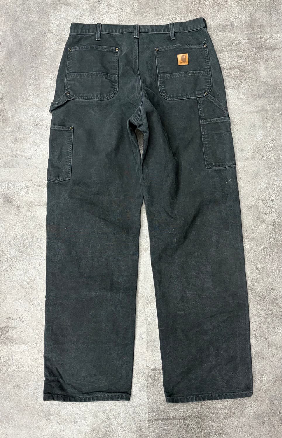 칼하트 블랙 더블니 워크 팬츠 상품이미지4