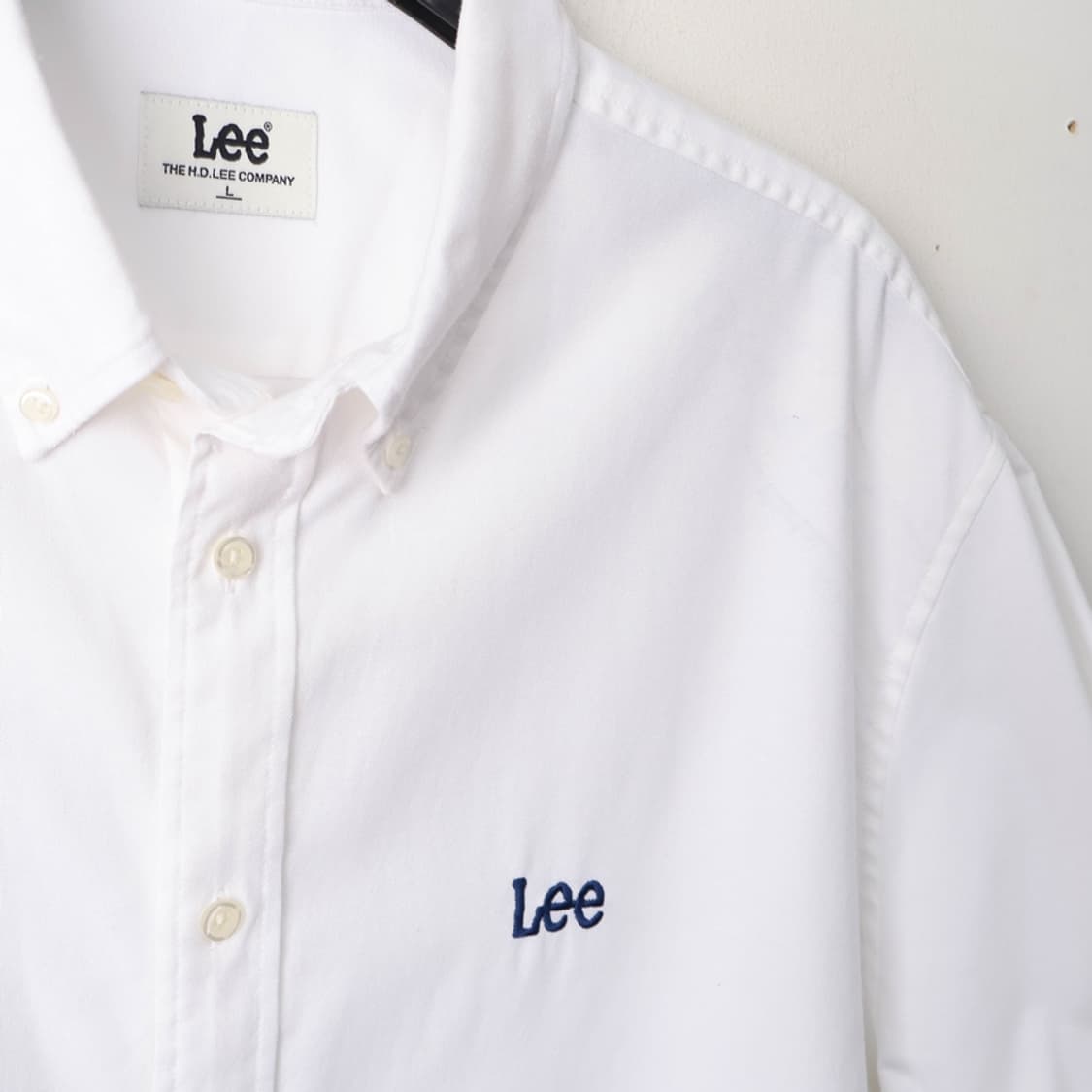 100/LEE 리 옥스포드 오버핏 반팔 셔츠 상품이미지3