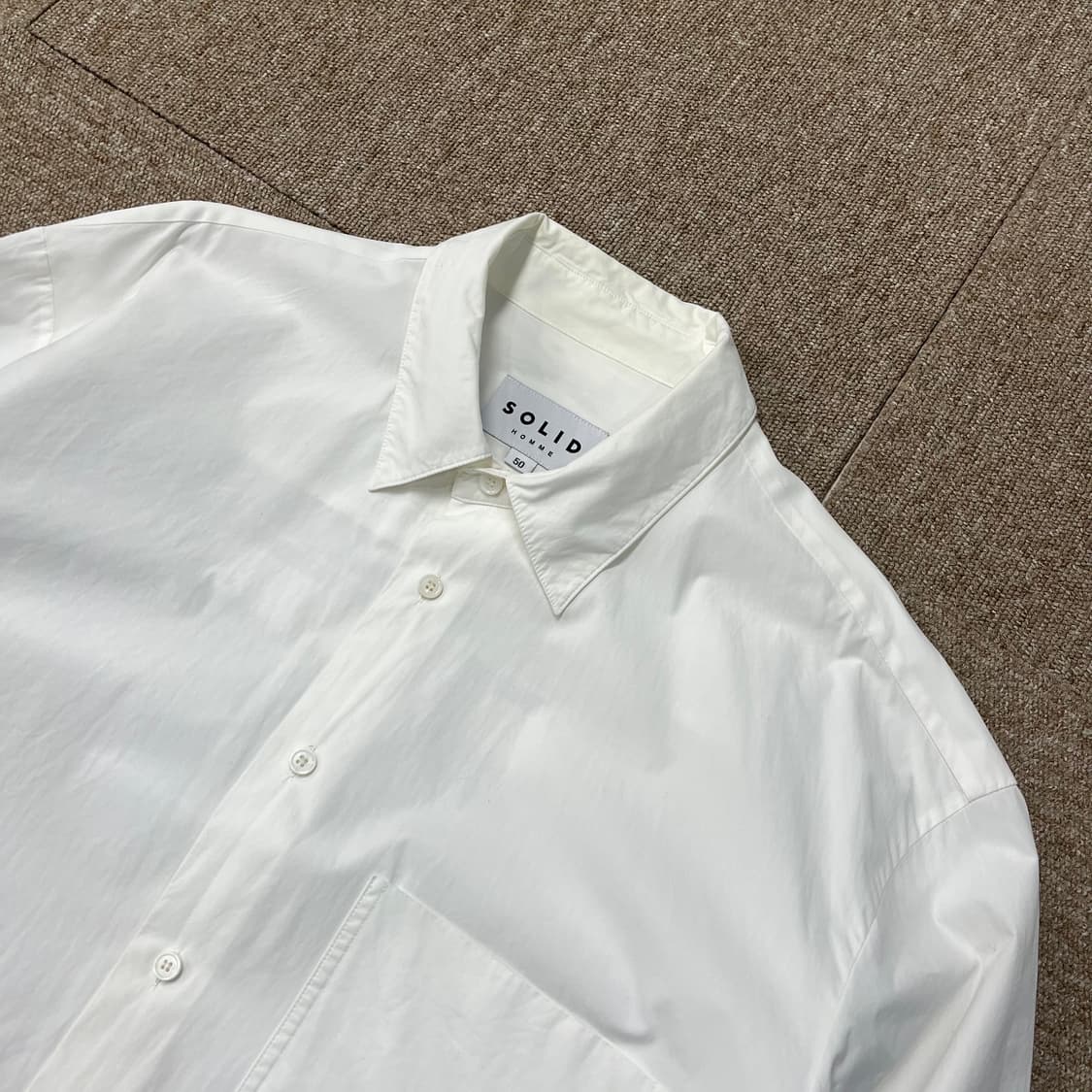 솔리드옴므 백로고 셔츠 상품이미지7