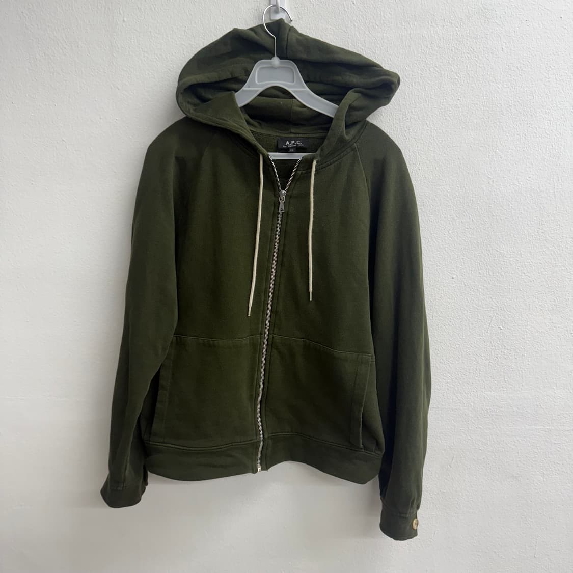 Paris a.p.c 아페쎄 그린 후드집업 (xs) 상품이미지1