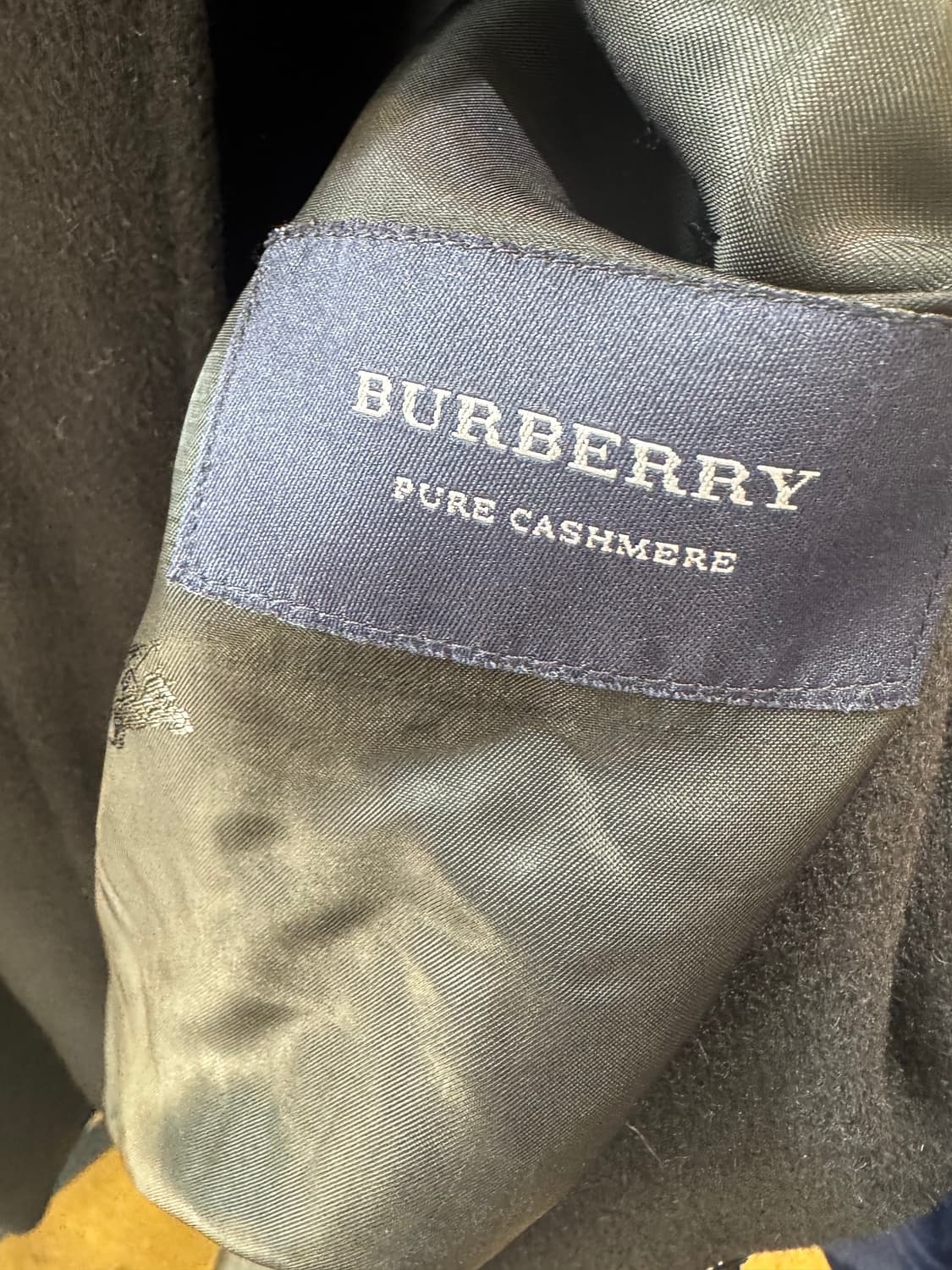 버버리 퓨어 캐시미어 블랙 롱코트 상품이미지6