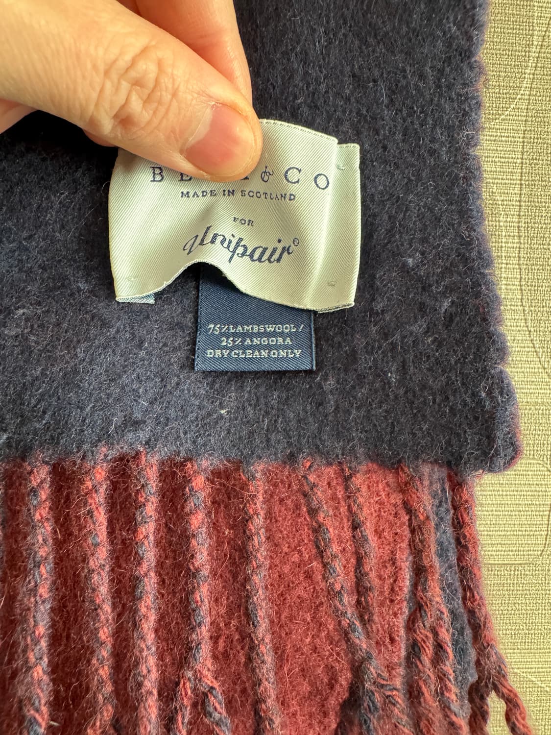 BEGG&CO 베그앤코 램스울 앙고라 머플러 상품이미지3