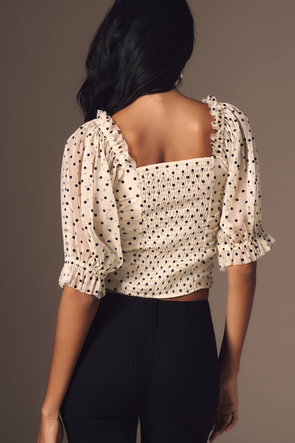 H&M 도트 스모킹 블라우스 (EUR 42) 상품이미지3