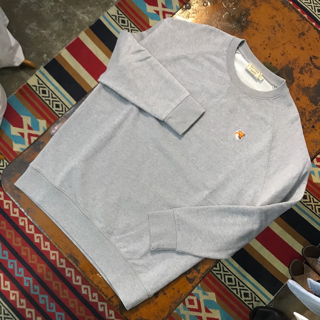 메종 키츠네 그레이 쭈리 맨투맨 남성 105 110  상품이미지2