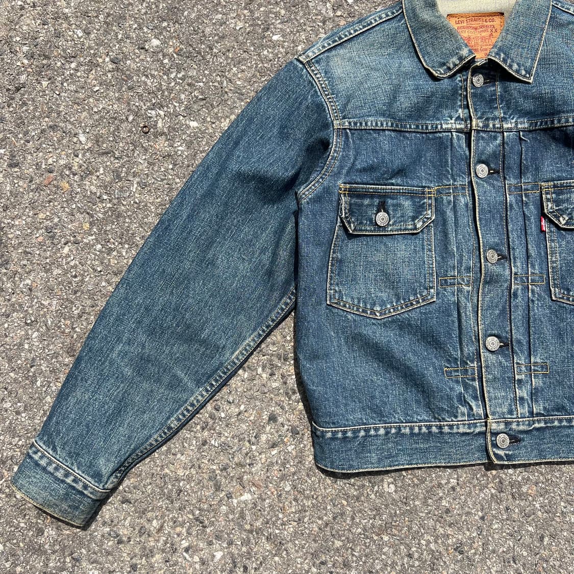 90‘s 리바이스 2세대 빅E 데님 트러커 자켓 상품이미지4