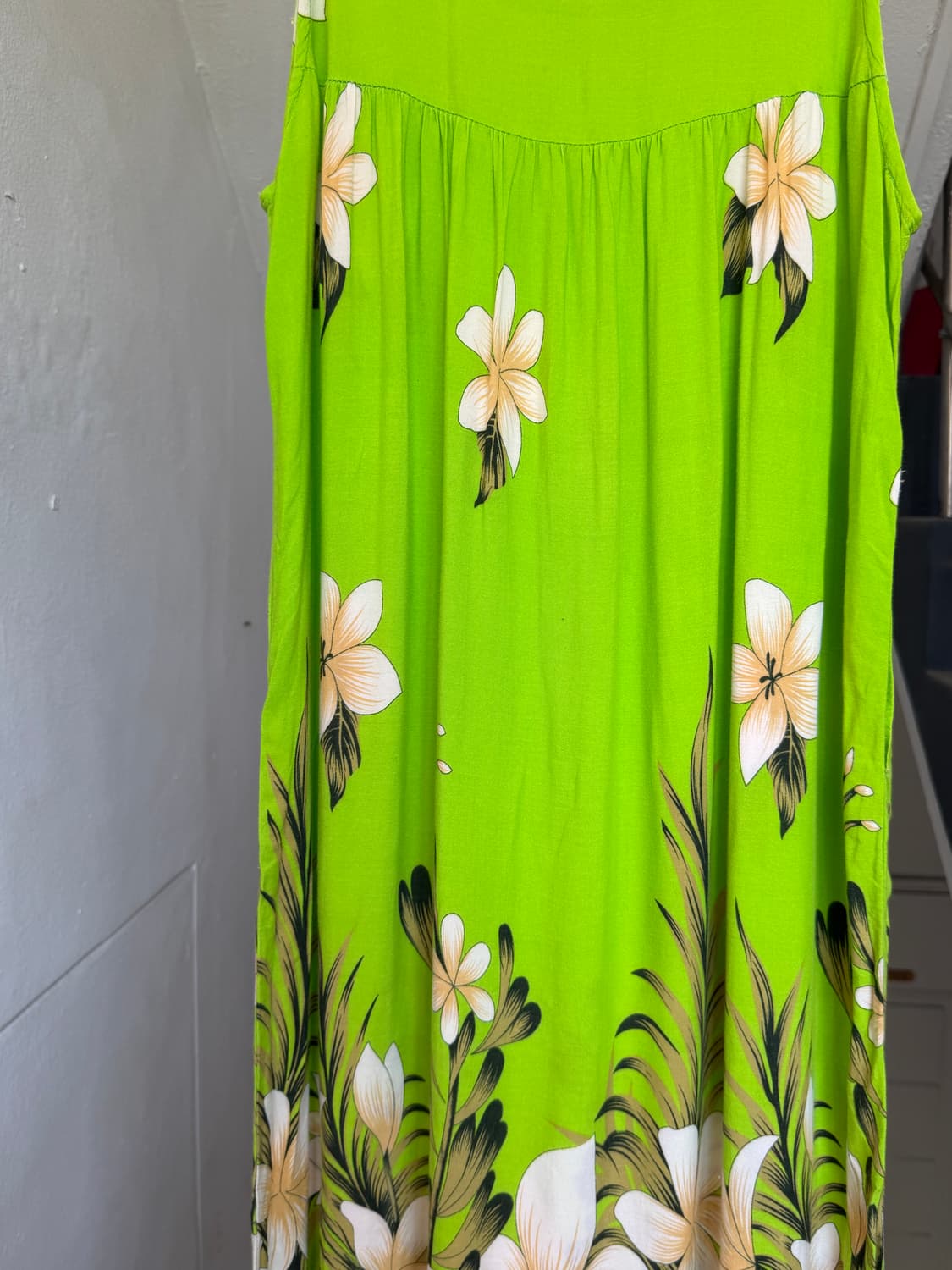 하와이안 패턴 박시 롱 원피스 상품이미지7