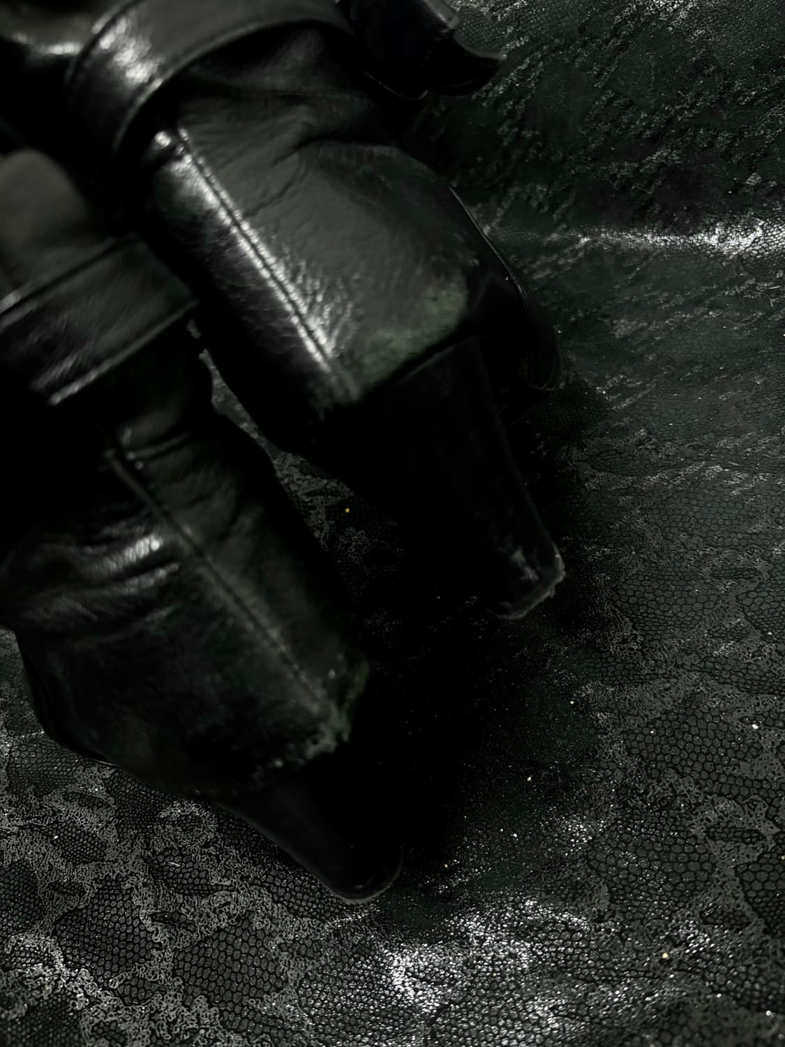 “Vintage”Y2K Design Ribbon Detail Black  상품이미지10