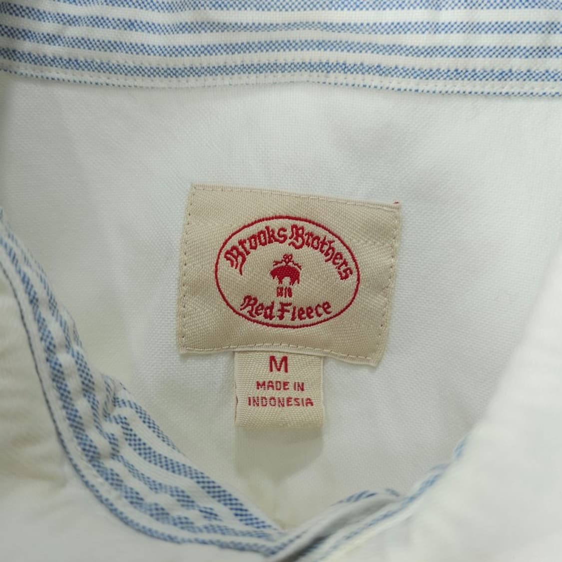 [브룩스브라더스] 레드 플리스 패치 셔츠 화이트 M21340 상품이미지7
