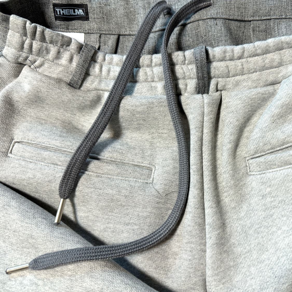 더일마 콘트라스트 스웻팬츠 그레이 S 상품이미지4