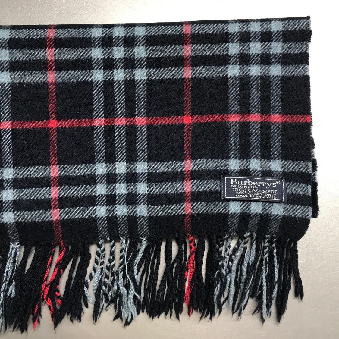 버버리 정품 캐시미어 머플러 네이비 상품이미지3