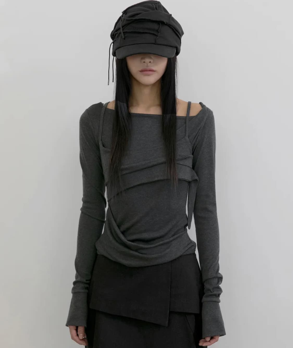 플레어업 Layered Bustier Long Sleeve (FL-105 상품이미지1