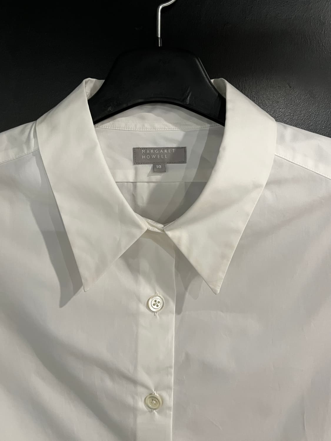 마가렛호웰 코튼 크롭 셔츠 상품이미지3