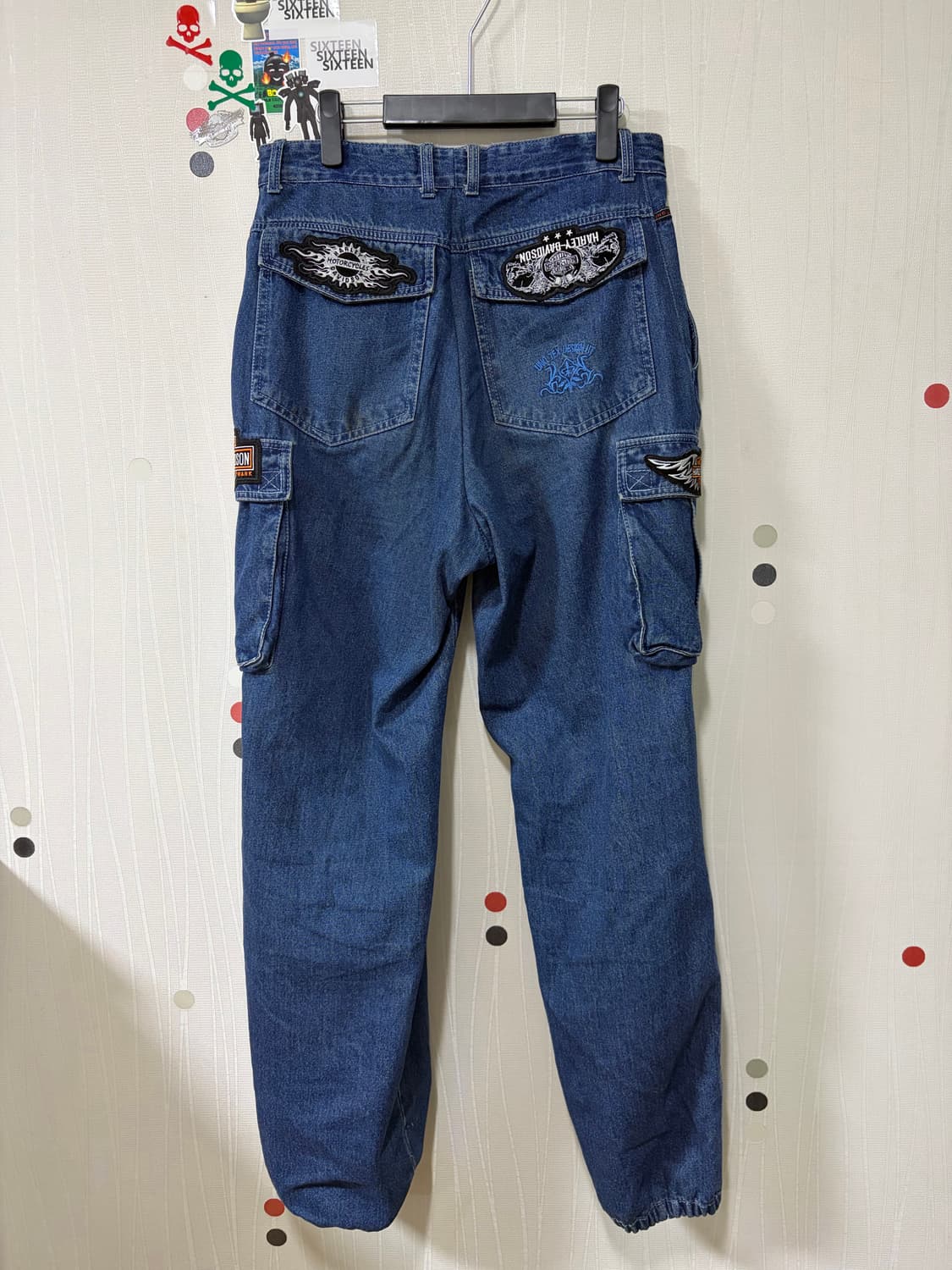 할리데이비슨 카고 데님 조거팬츠 상품이미지2