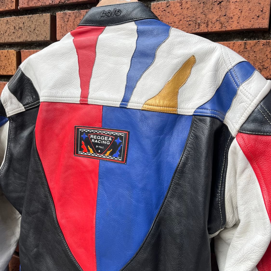 90s 빈티지 올드 가죽 레이싱 자켓 (100) 상품이미지4