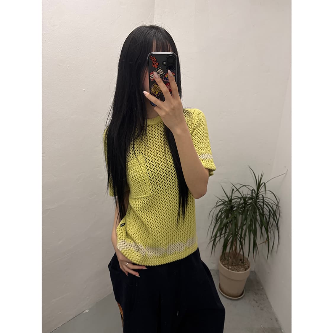 스투시 STUSSY Over Dyed Mesh Crew 상품이미지3