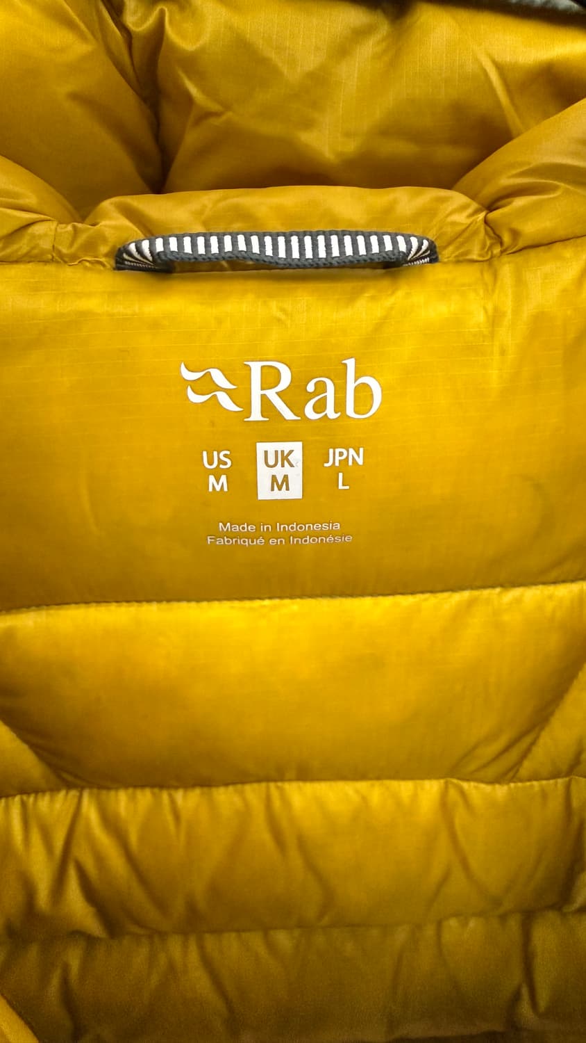 (M/100-103) Rab 랩 경량패딩 라이트카키 일렉트론프로 상품이미지4