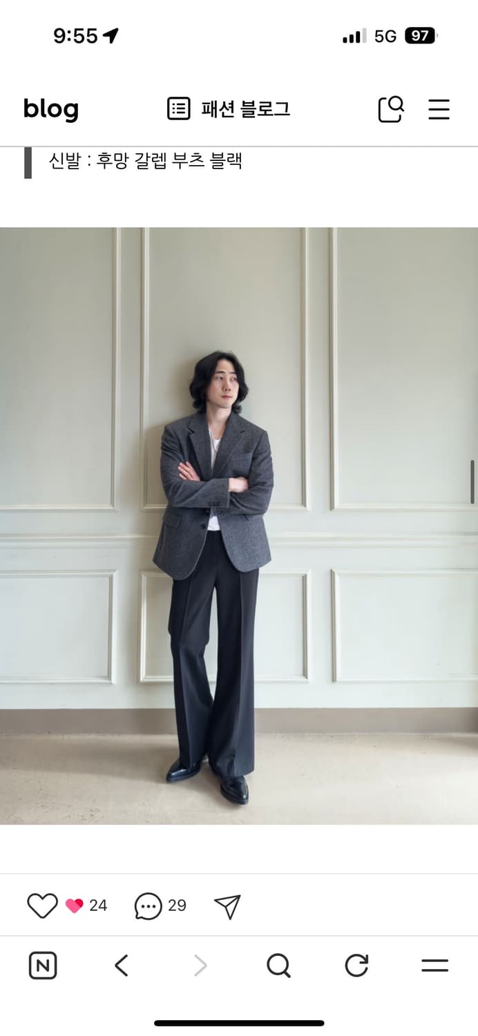 토니웩 울 트윌 플레어핏 슬랙스 32 상품이미지1