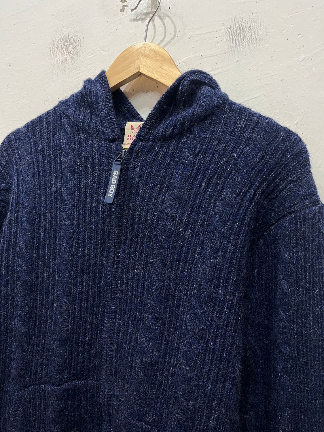 BadBoy 배드보이 퓨어울 케이블 니트 후드집업 우먼즈 상품이미지2