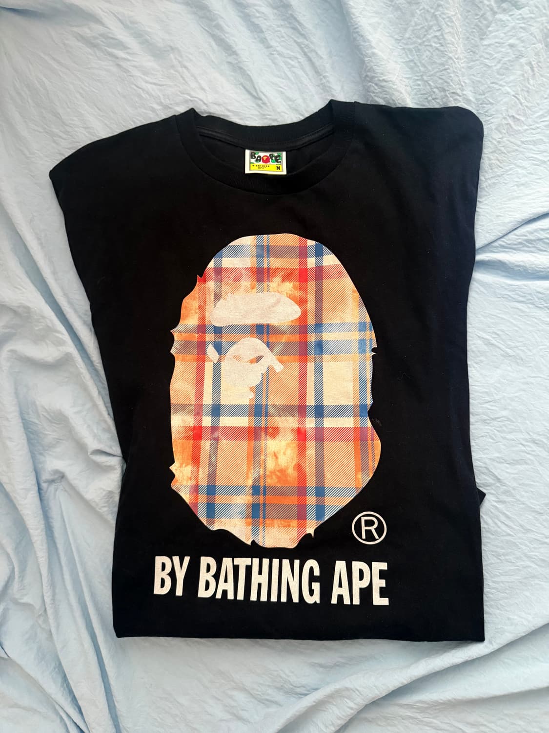 베이프 블리치드 베이프 체크 바이 베이싱 에이프 티셔츠 상품이미지3