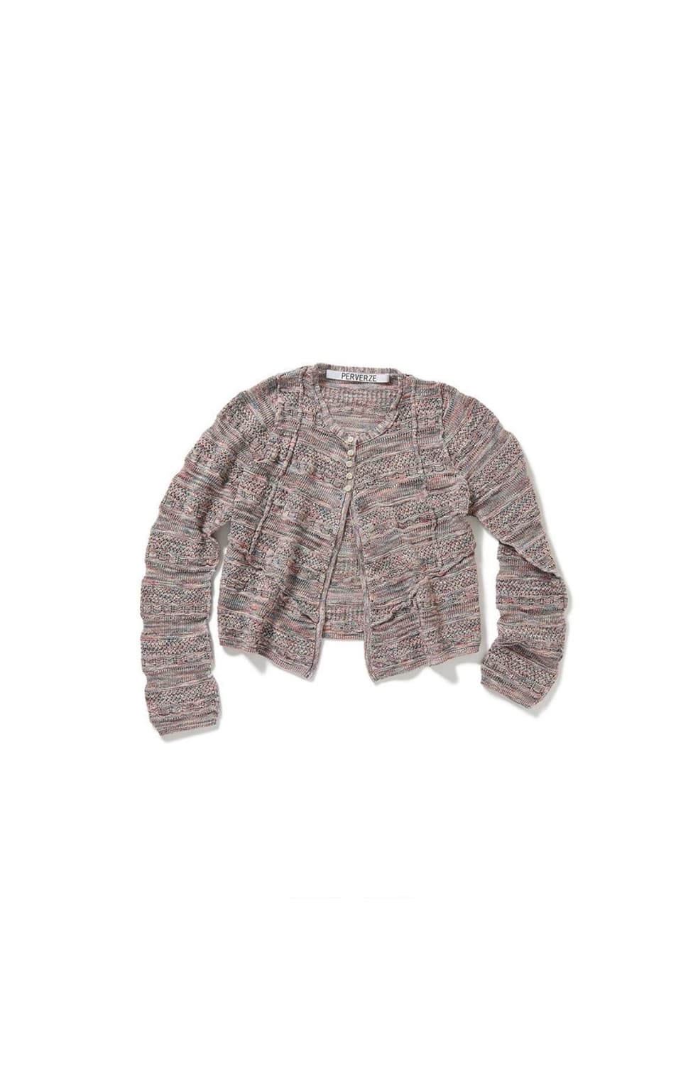 PERVERZE 퍼버즈 pinched seam knit cardigan 상품이미지5