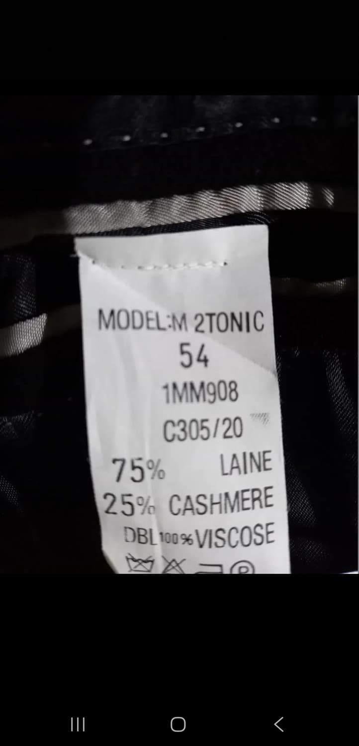 [판매] MONSIEUR DE FURSAC 드 휘삭 울 캐시미어 피코트 상품이미지5