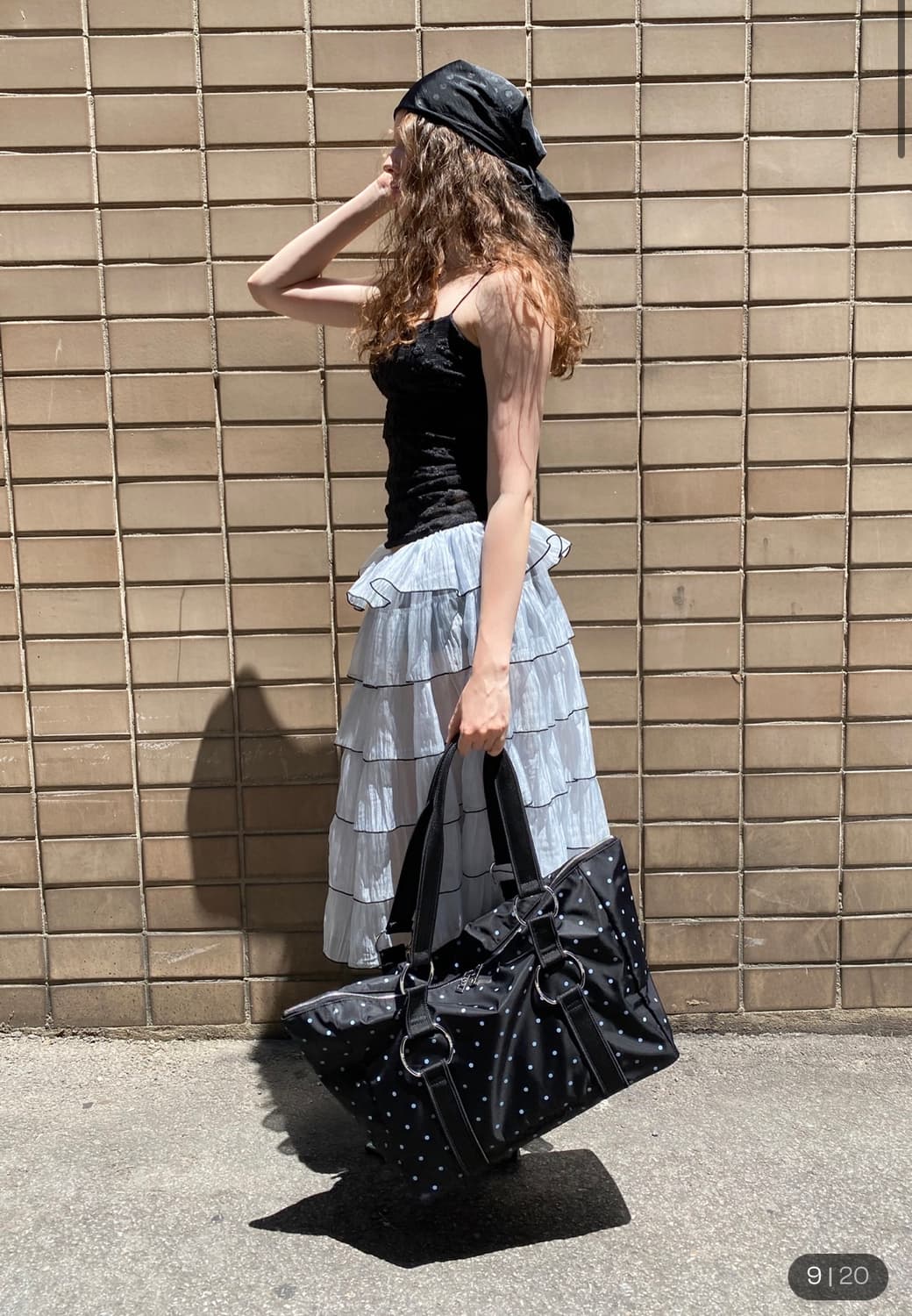 루즈슬립오버 Noir Tiered Skirt *Foggy Baby 상품이미지4