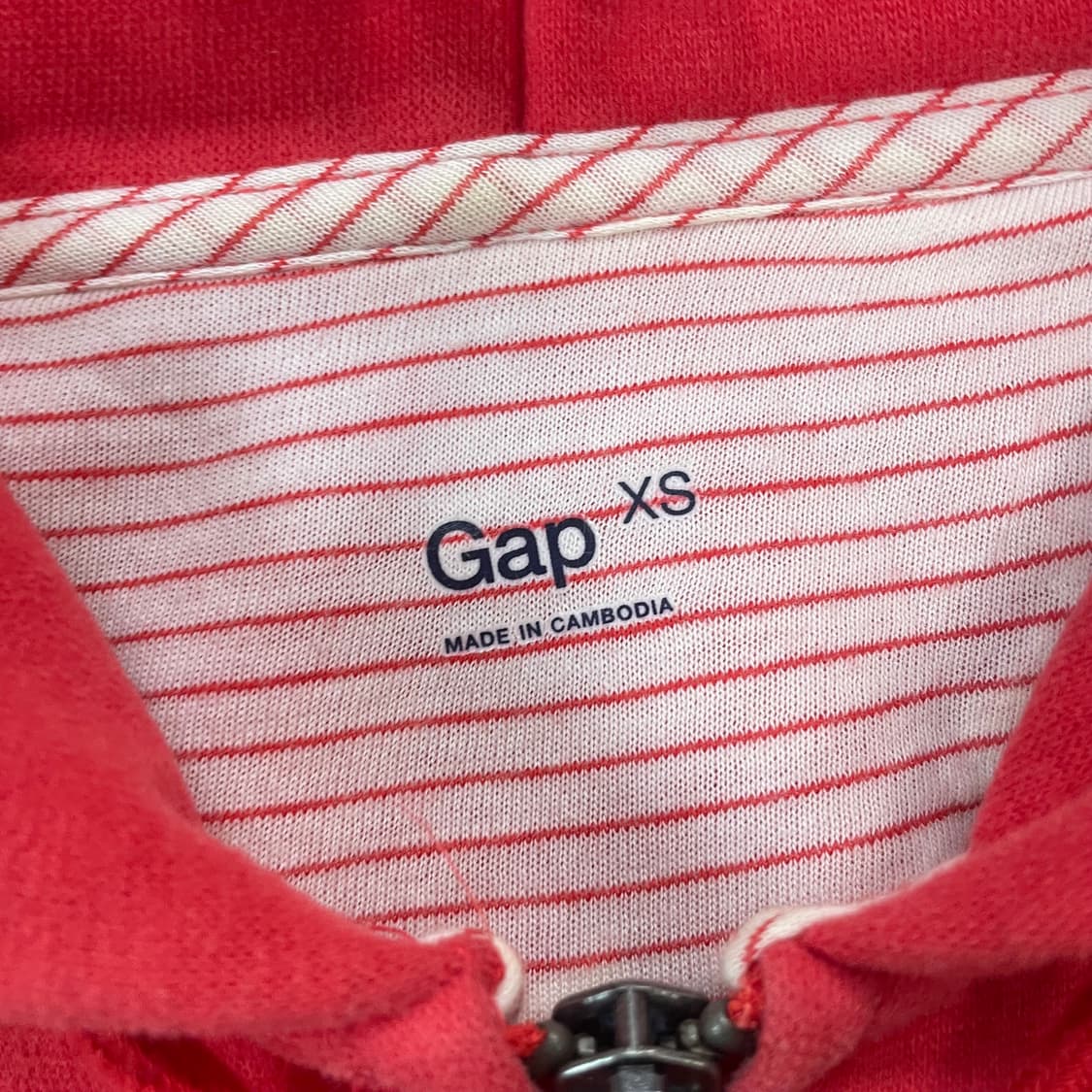 갭 Gap 스펠 로고 후드집업 레드 상품이미지4