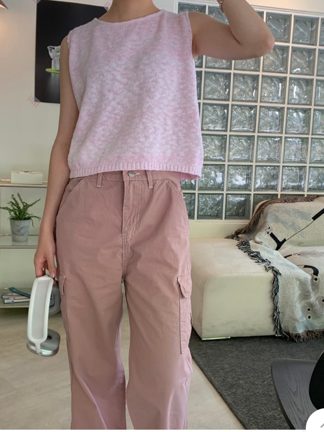 인더모드 inthemode 스티치 카고 코튼팬츠 상품이미지5