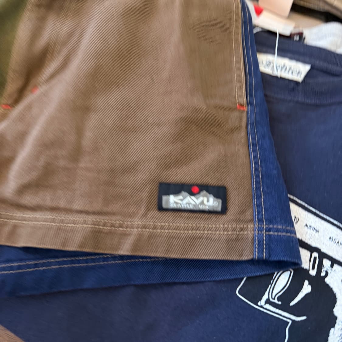 KAVU 배색 컬러 아웃도어 숏 쇼츠 M 최대 32인치 상품이미지6