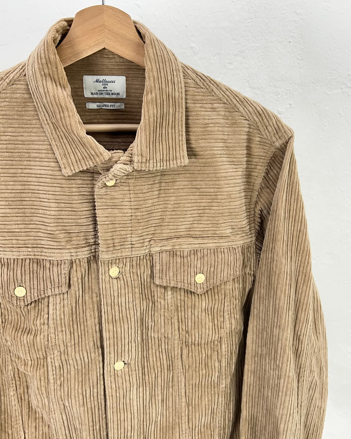  마투치 카멜 골덴 코듀로이 자카드 웨스턴 트러커 자켓 상품이미지3