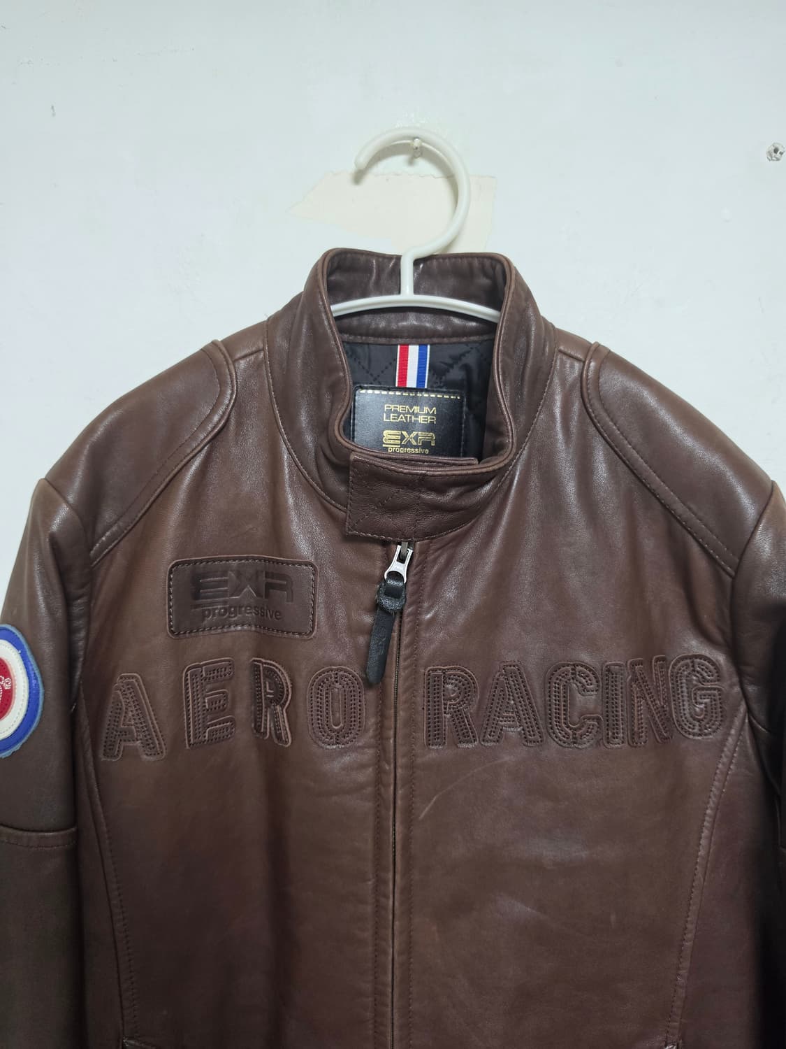 EXR AERORACING 브라운 양가죽 자켓 95 상품이미지4