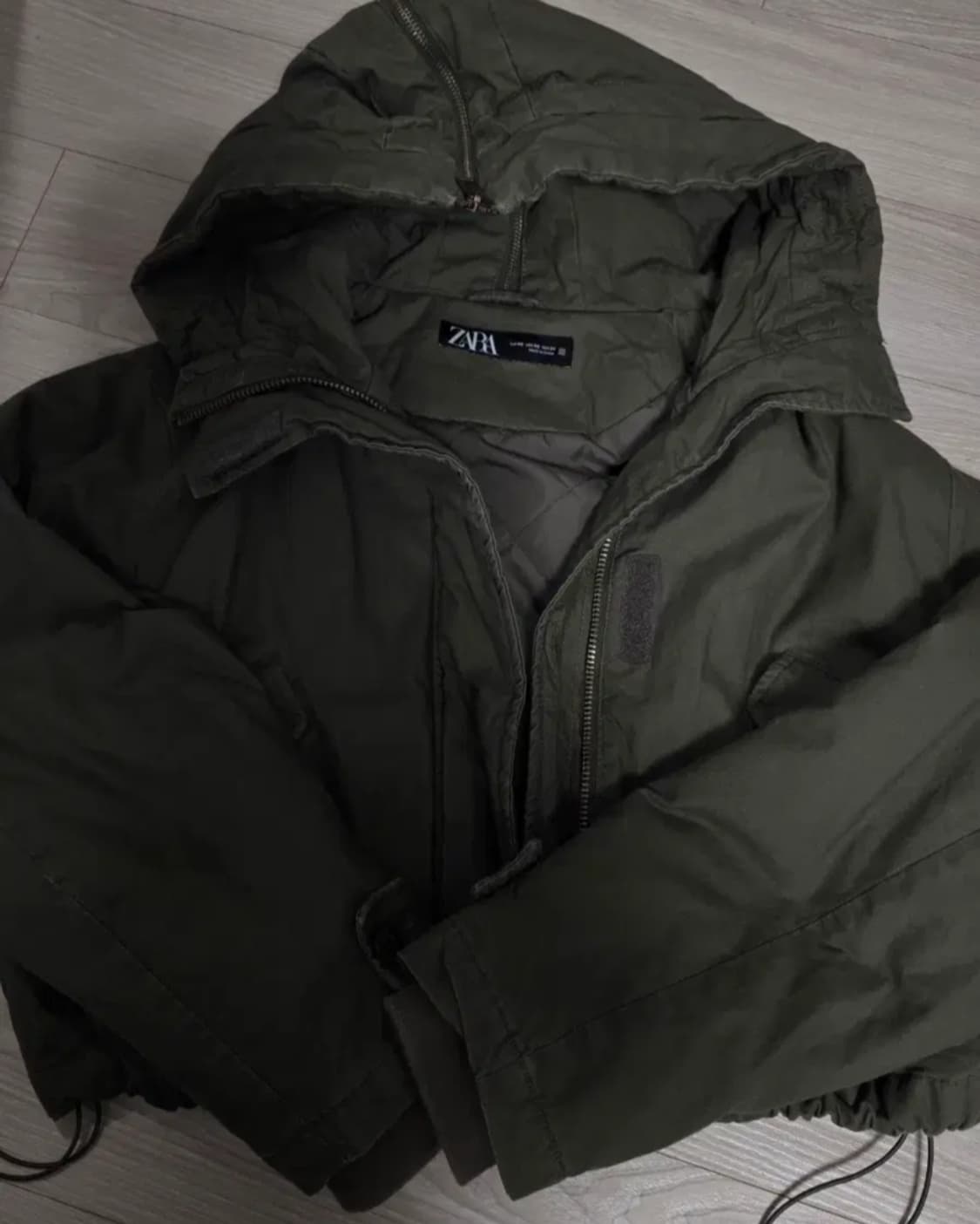 자라 카키 야상 자켓 xs 상품이미지1