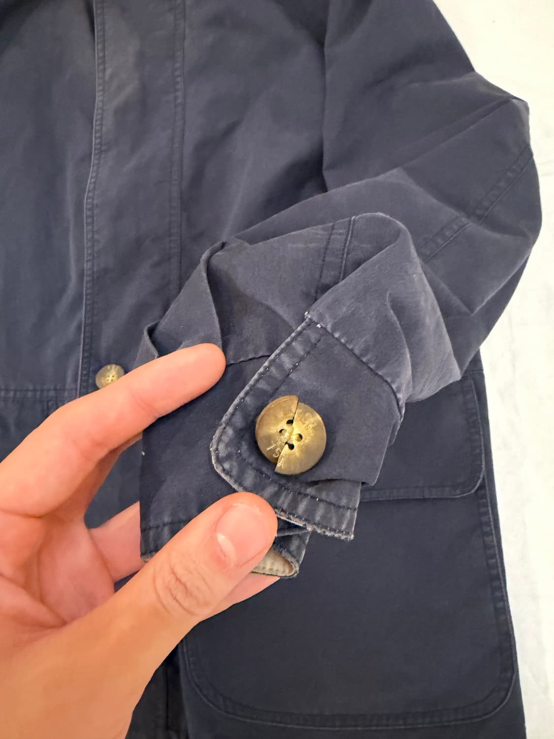 90s YSL 입생로랑 리버시블 블루종 사파리 자켓 베이지 상품이미지8